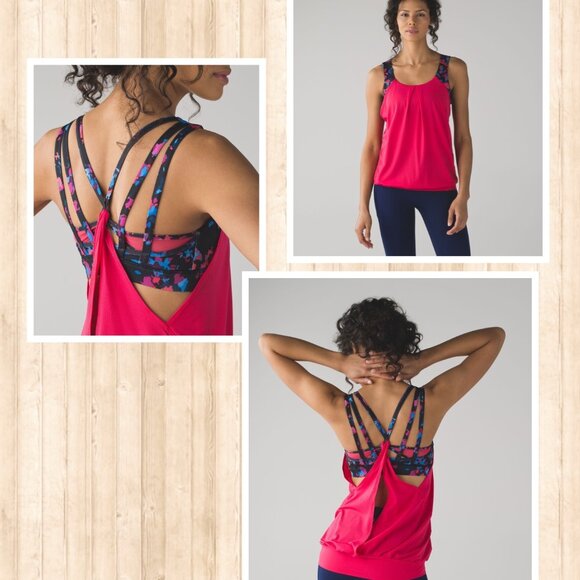 EUC Lululemon Nouveau Limits Tank Top in Boom Juice / Dandy Digie Multi (Size 8) - Picture 1 of 13
